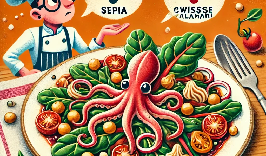 "¿Sepia o calamar? El dilema genovés resuelto con garbanzos, acelga y tomate"