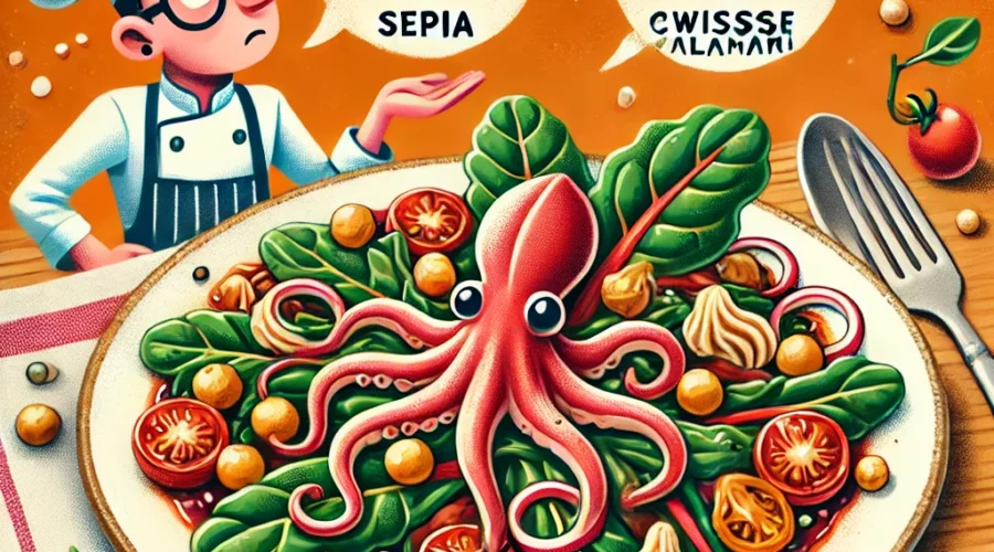 "¿Sepia o calamar? El dilema genovés resuelto con garbanzos, acelga y tomate"
