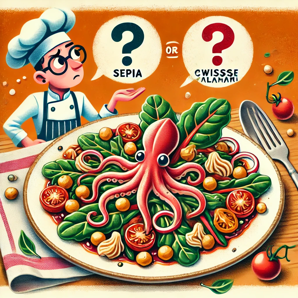 "¿Sepia o calamar? El dilema genovés resuelto con garbanzos, acelga y tomate"