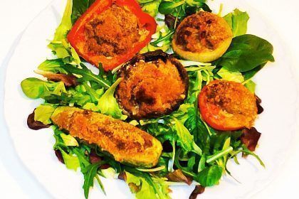 Verduras rellenas a la Genovés chef a domicilio costa del Sol