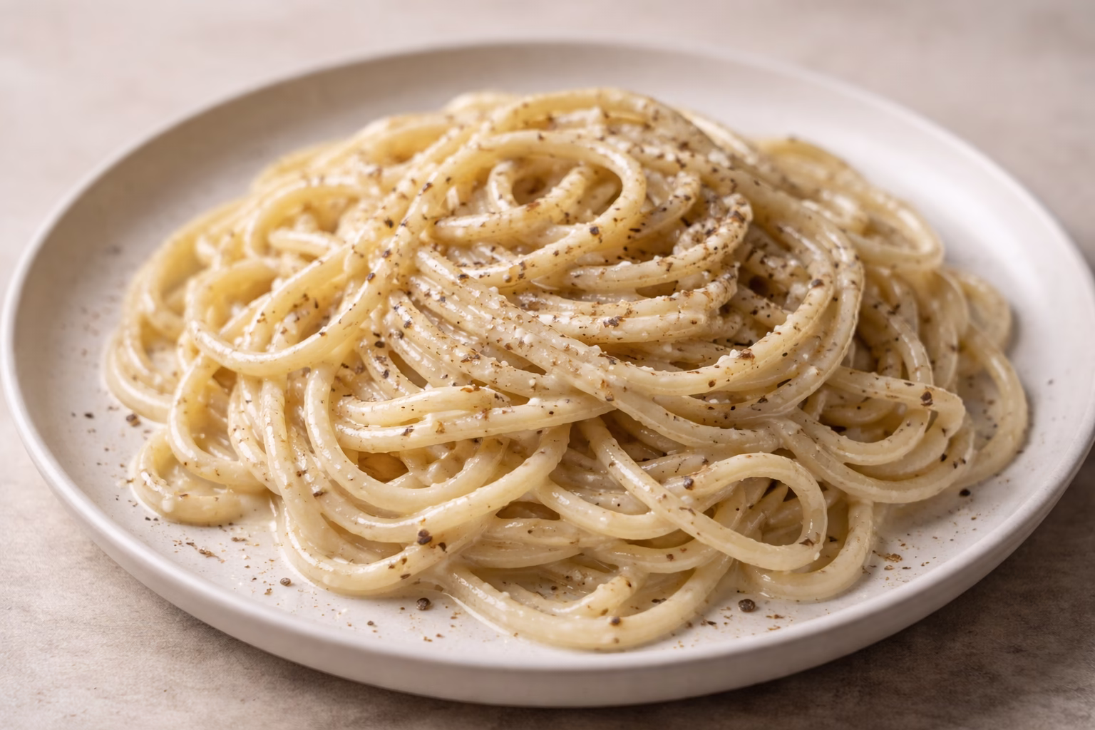 Cacio e Pepe auténtica respetando la receta tradicional romana